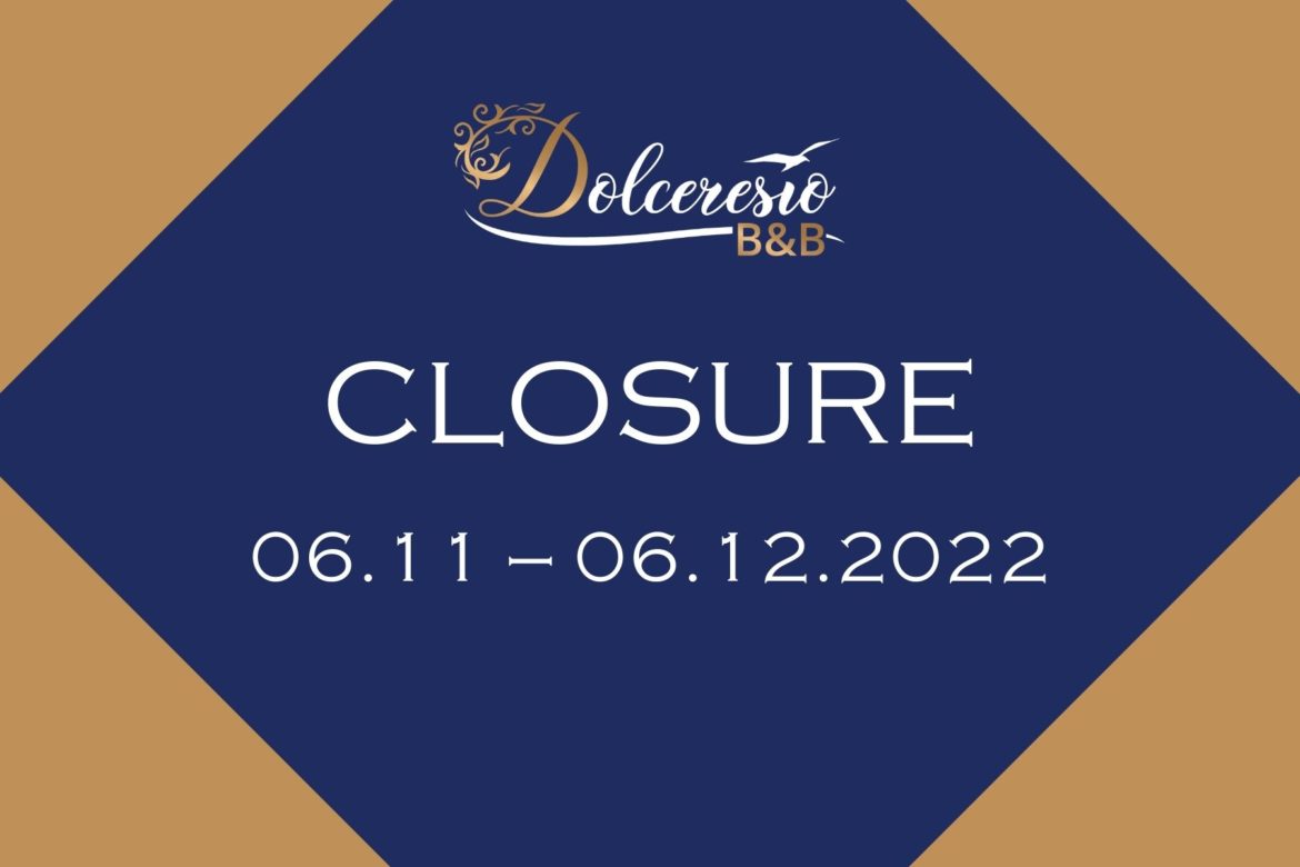 Dolceresio Lugano Lake B&B, Brusino Arsizio - Closure - Closure 2022